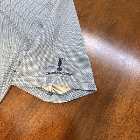 Turtleson Polo Golf Performance Shirt Chairman’s Cup Blue Diamond AOP Men's 2XL - Picture 4 of 9